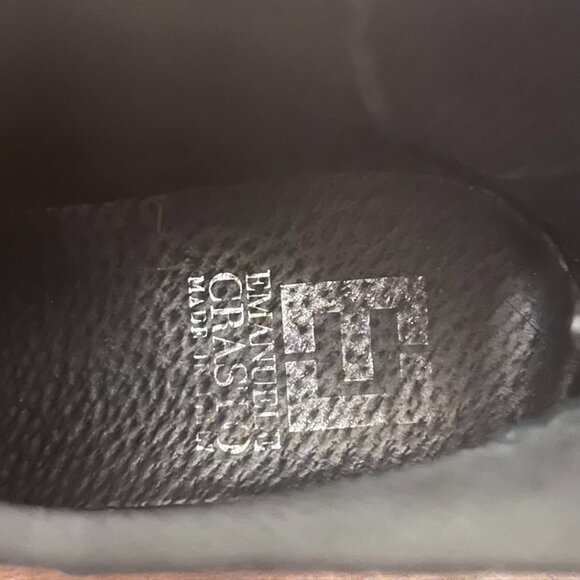 Women's Emanuele Crasto Black Pull on Leather Ankle Boot Sz 9 - Picture 10 of 11